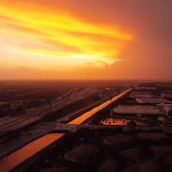 Fire over the River