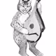 monochrome animals
