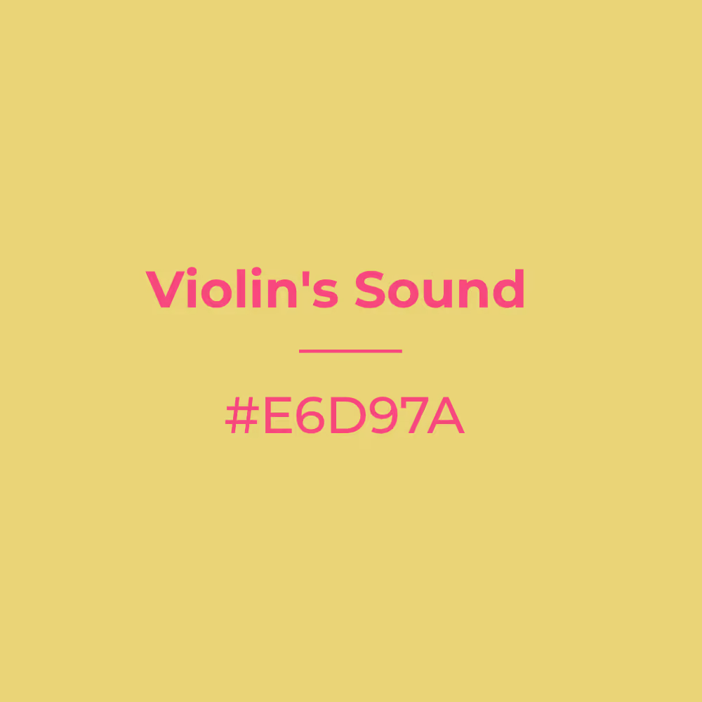 Violin's Sound #e6d97a