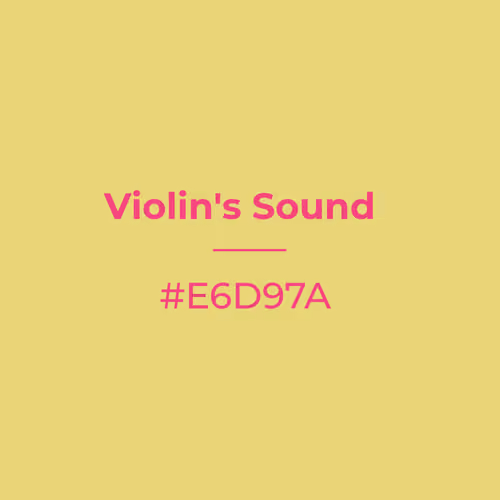 Violin's Sound #e6d97a