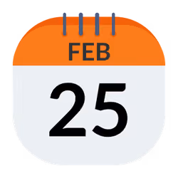 FEB 25