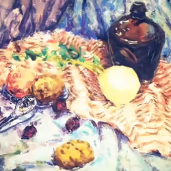 Still life sketching