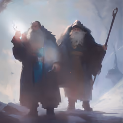 The Blue Wizards (Palando and Alatar)