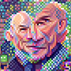Patrick Stewart - AI Nightmare Celebrity Portraits