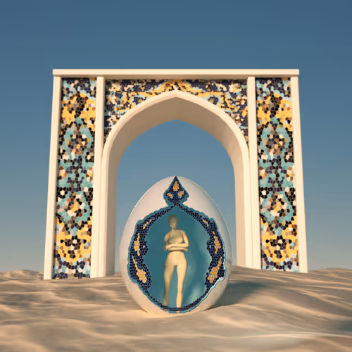 Aura energy in shape of eggs