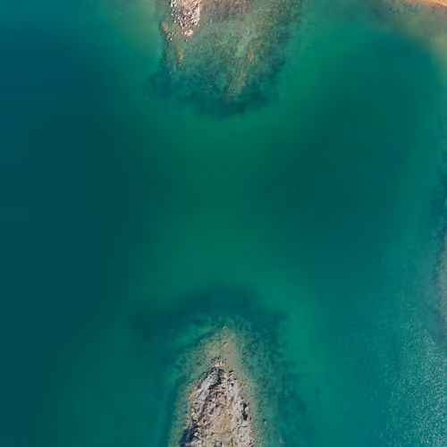 Coral reef island