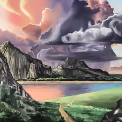 Original Mtn Range Digital Painting 