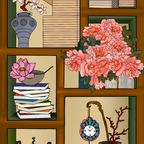Chaekgeori filled with news of flowers