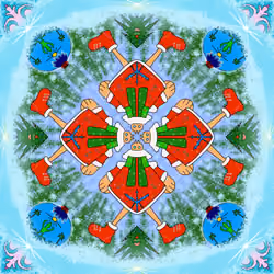 Alien mandala planet #16