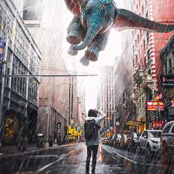 flying elephant