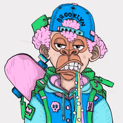 Rainbow Drip BK Ape
