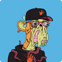MAYC #6934 -Mutant Cartel Logo Cap and Mutant Cartel Tentacle Hoodie