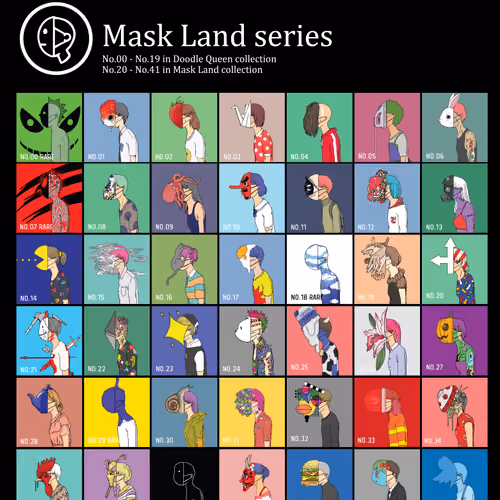 Mask Land Series "No.00 - No.41"