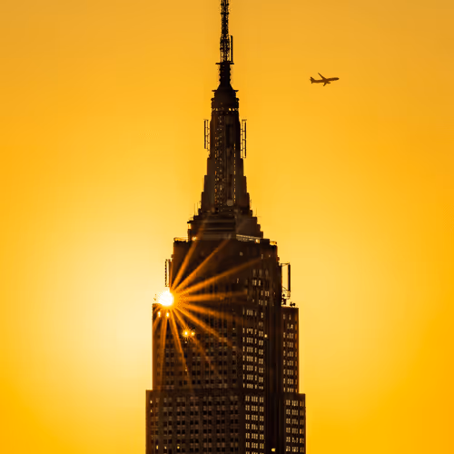 Empire Eclipse | Sunset Flight ✈️ 
