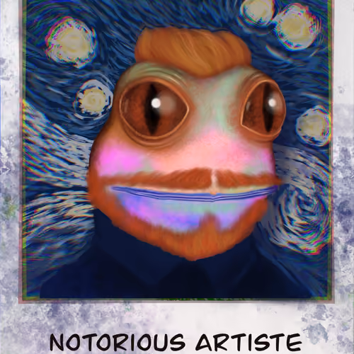 Frogland Notorious Artiste - Vincent Van Frog