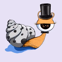 Snail mood with hat1.