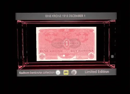 BANKNOTE EINE KRONE 1916 DECEMBER 1 NFT
