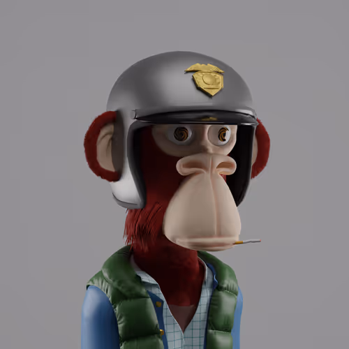 3D Bored Ape Club #490