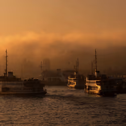 A foggy Istanbul morning