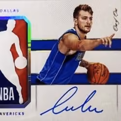 Luka Doncic National Treasures 1 of 1 Logoman Rookie Patch Autograph