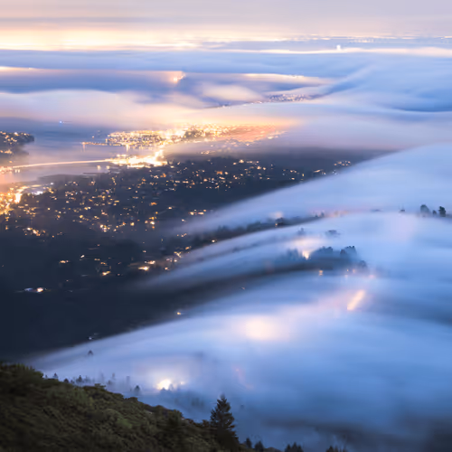 Dusk over San Francisco