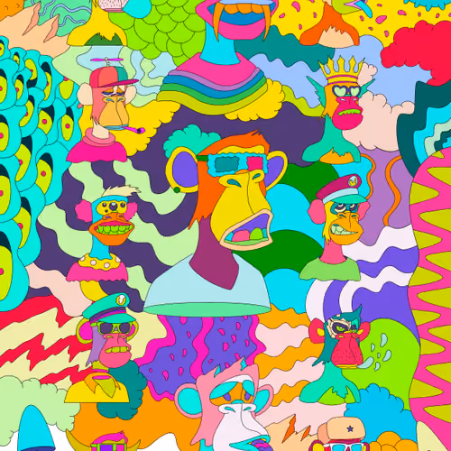 Psychedelic Bored Ape Nation 