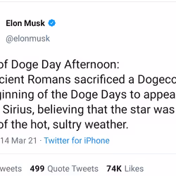 Tweet by @elonmusk