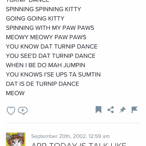 Catjesus' Turnip Rap