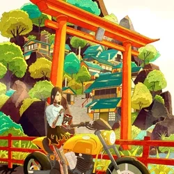 Motorcycle Girl (Daytime)