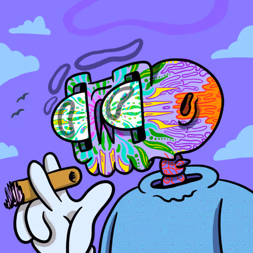 Smoking Skull #448