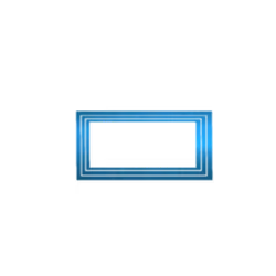 Logo Design Outline- Blue Frame