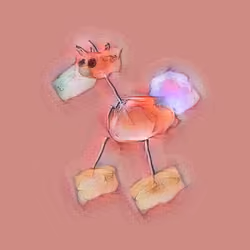 Bird from space in the style of Hoisting the prism