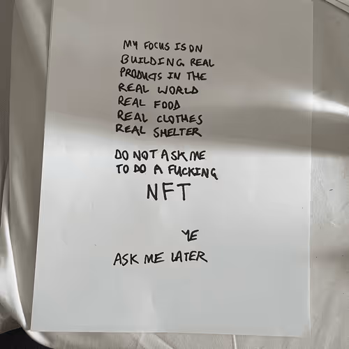 A Love Letter from Ye
