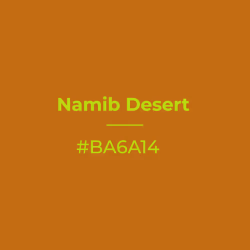 Namib Desert #ba6a14