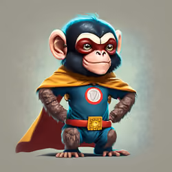 Cute APE Superhero 022