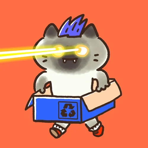 Running Box Cat
