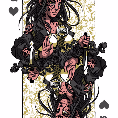 Queen of Hearts #013 Red