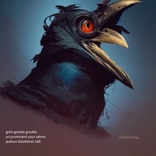 12 Ways Of Looking At A Grackle Haiku