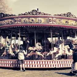 Old Carousel at London Ravenscourt Park, Hammersmith 