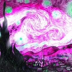 The Starry Night (1889) by Vincent Van Gogh