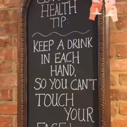 I'll drink to that!