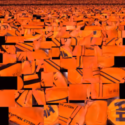 shredded helly orange
