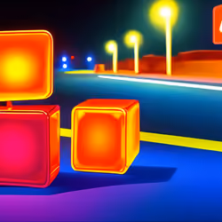 Glowing Boxes abstraction