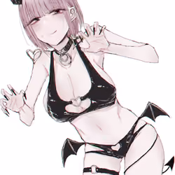 Succubus cosplay girl