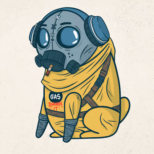 Crypto pug EXCLUSIVE Gas Damn it