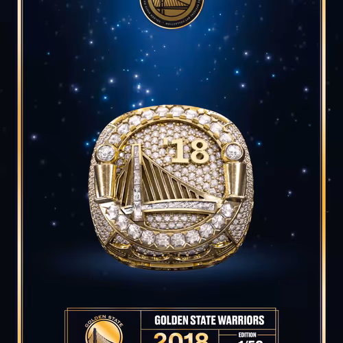 Edition 1 - 2018 Warriors Championship Ring NFT & Physical Ring (1/50)