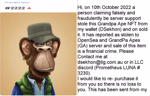 Stolen Grandpa Ape 2222