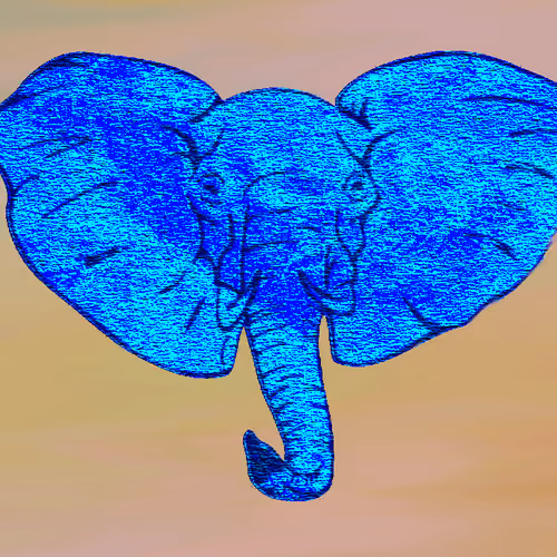 Painted Elephant #11