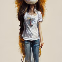 The Girl with the Lion Balloon