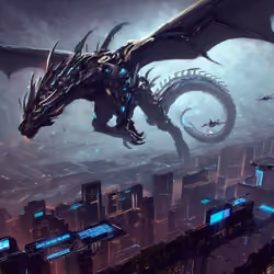 Cyberpunk Dragon #0127